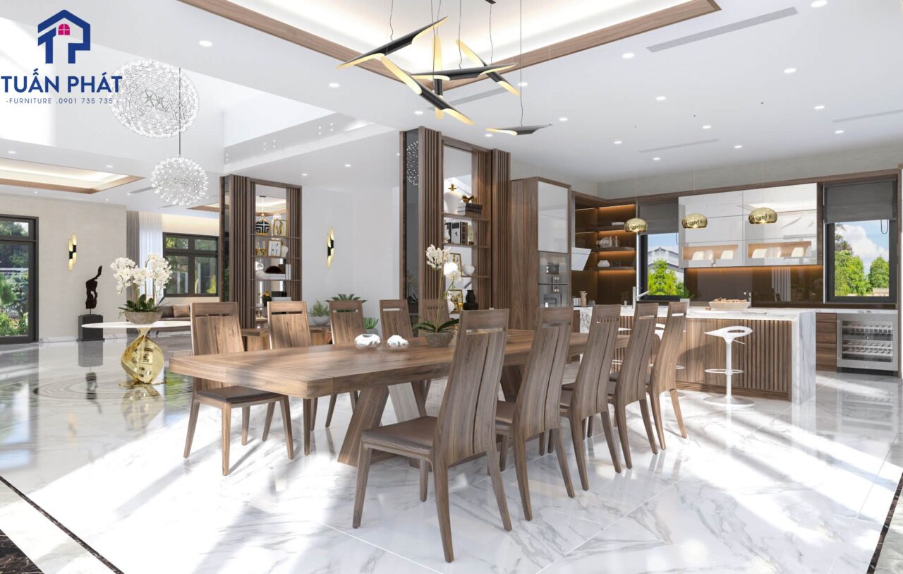báo giá thi công nội thất gỗ óc chó tphcm