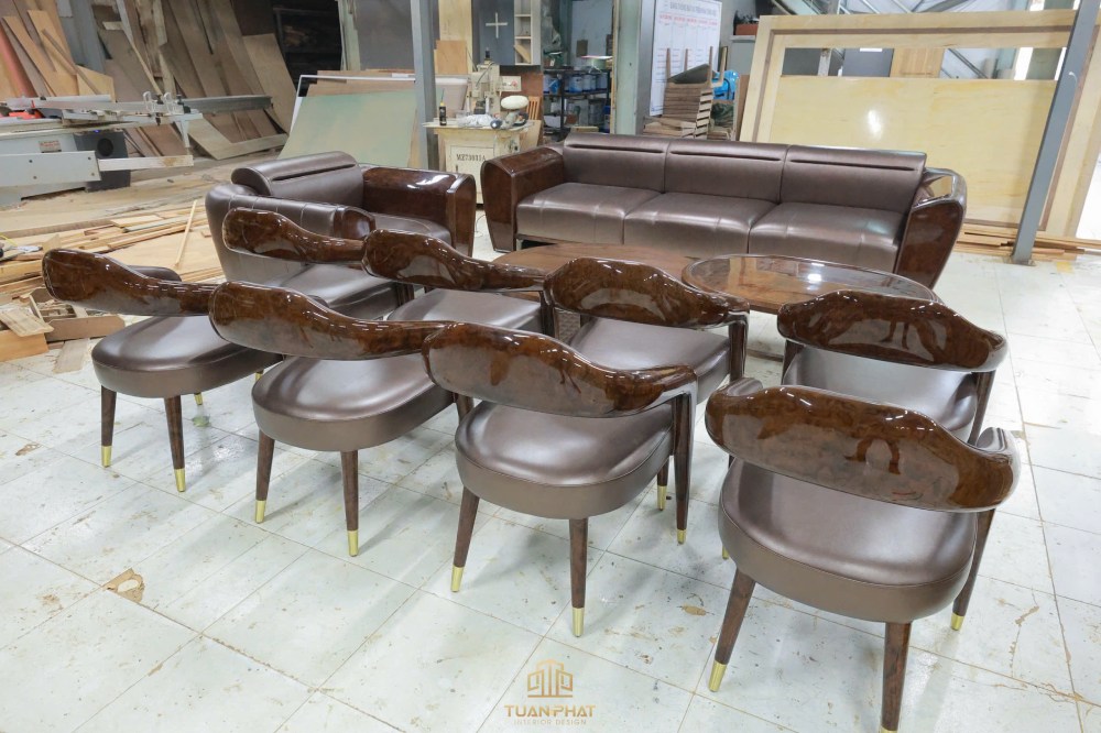 Báo giá thiết kế gỗ óc chó nhà phố
