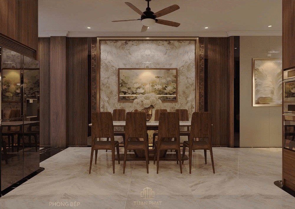 Bộ bàn ghế ăn gỗ óc chó hiện đại, tối giản BG07