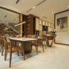 Bộ bàn ghế gỗ óc chó hiện đại, đơn giản BG21