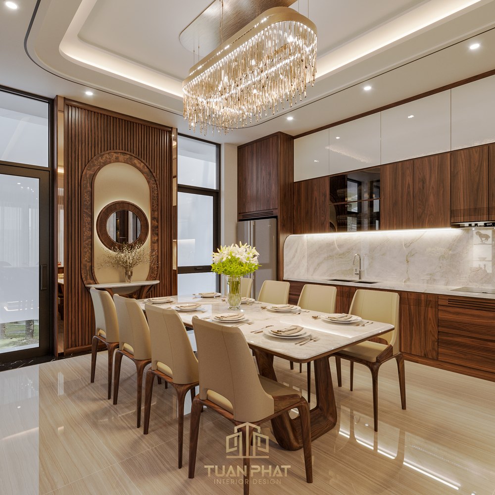 Bộ bàn ghế gỗ óc chó phối da màu kem BG30