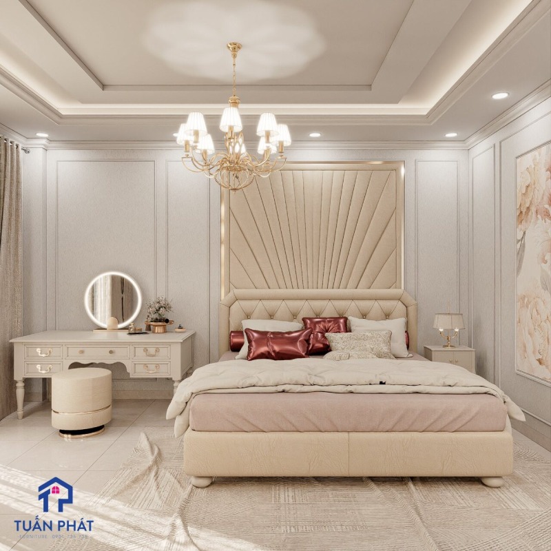 Combo nội thất phòng ngủ 3 món tân cổ điển - GN21
