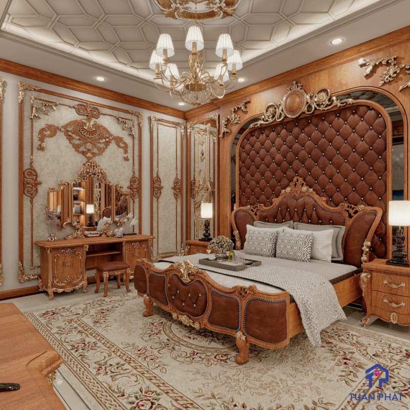 Combo nội thất phòng ngủ tân cổ điển - GN04