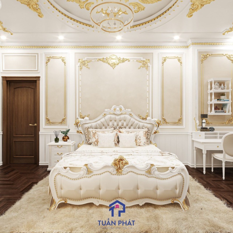 Combo phòng ngủ tân cổ điển sang trọng - GN23