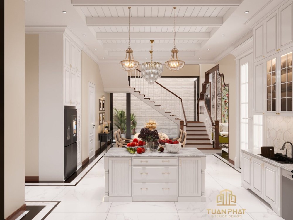 Đảo bếp tân cổ điển Bình Dương