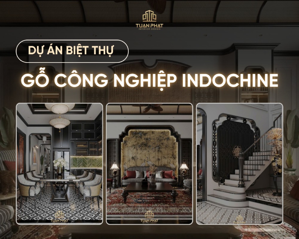 dự án thi công biệt thự gỗ indochine