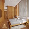 Giường ngủ gỗ gõ đỏ tối giản GN57