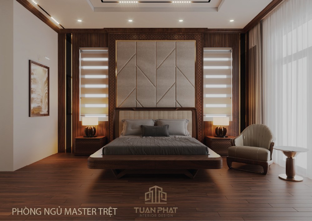 giường ngủ gỗ óc chó chân thuyền