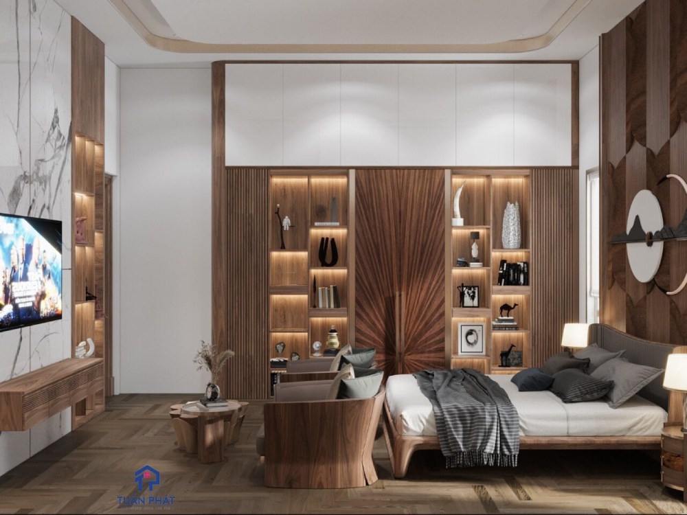 mẫu giường gỗ óc chó tự nhiên