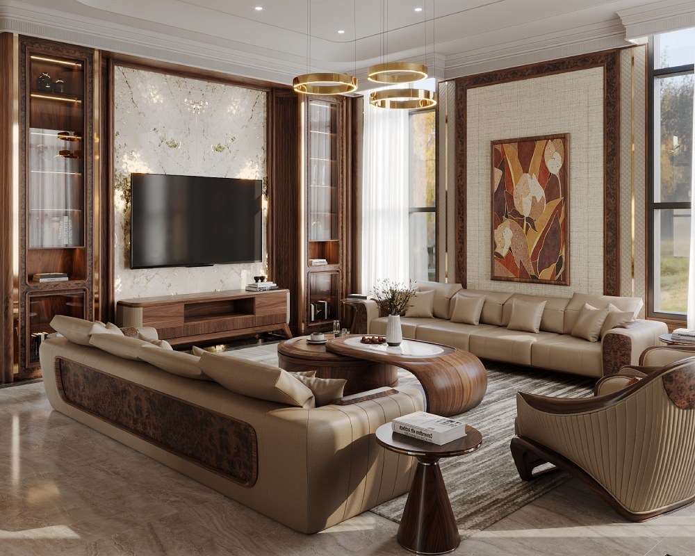 Sofa gỗ kết hợp nu óc chó