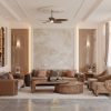 Sofa gỗ óc chó màu trung tính