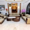 Sofa gỗ óc chó nhà phố