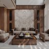 Sofa gỗ óc chó phối nu óc chó