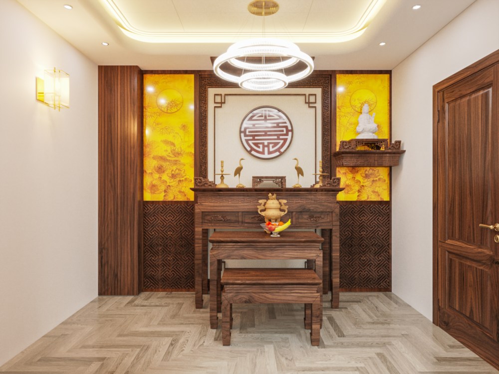 thi công nội thất biệt thự gỗ óc chó tphcm