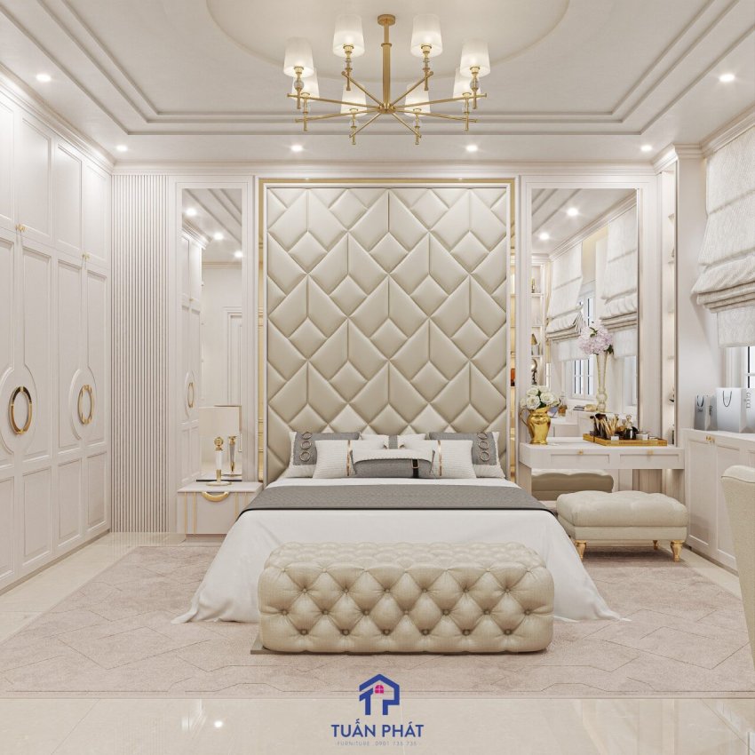 Báo giá thi công nội thất gỗ công nghiệp theo yêu cầu 33 thi công nội thất gỗ công nghiệp tân cổ điển