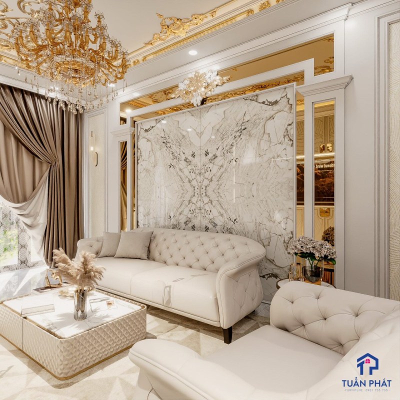 thiết kế bàn ghế sofa cổ điển