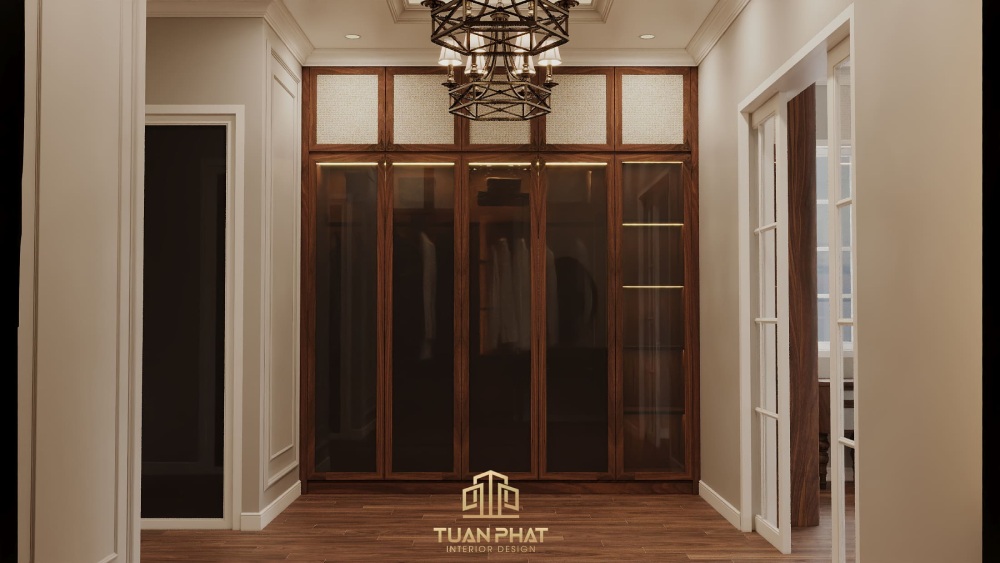 Tủ quần áo kịch trần gỗ óc chó Cần Thơ