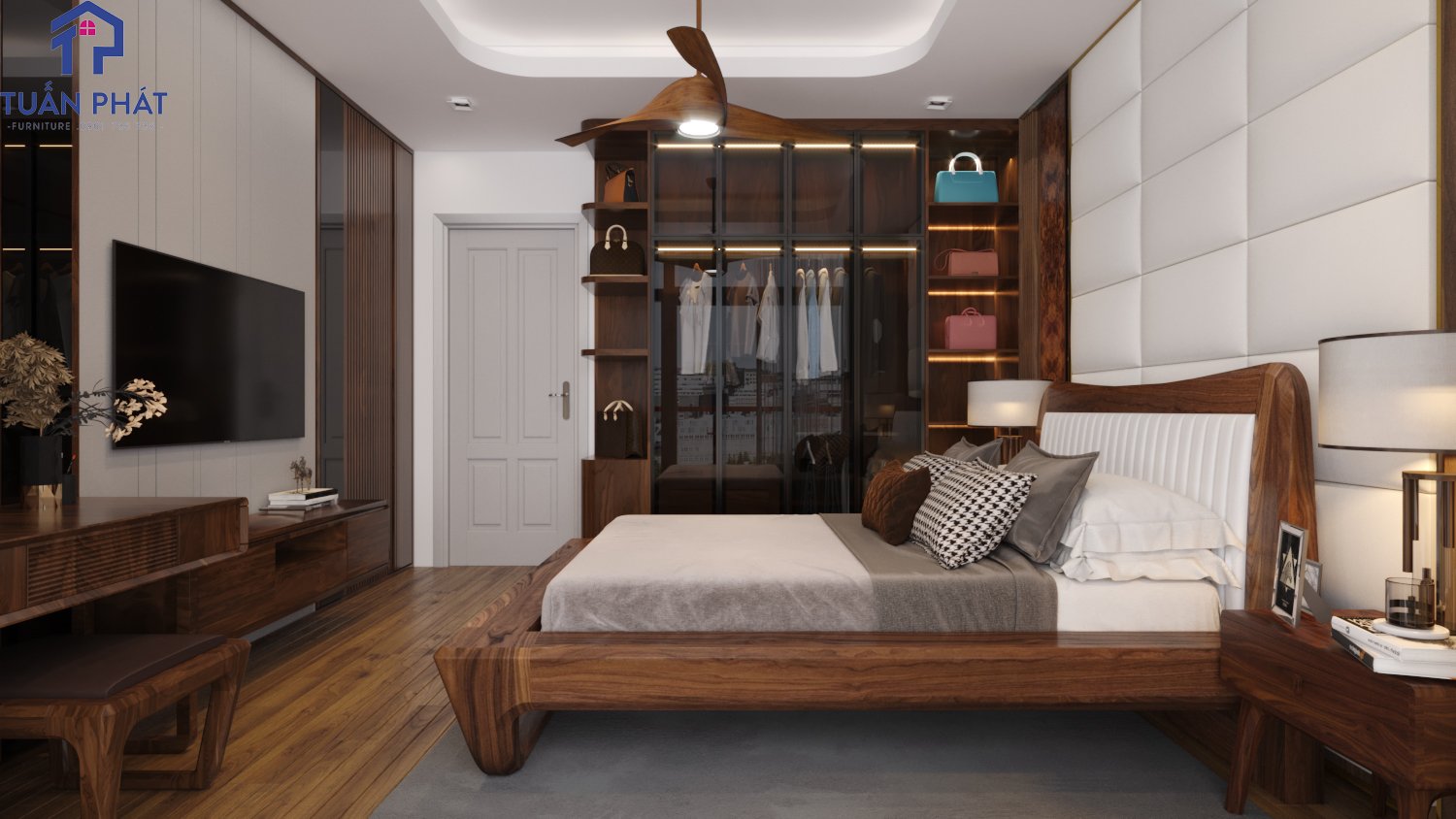 mẫu nội thất phòng ngủ biệt thự