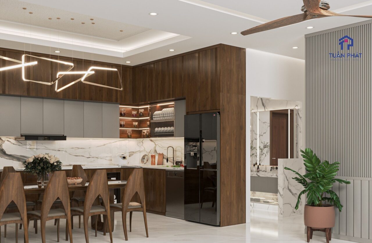 thiết kế nội thất biệt thự bình phước đẹp
