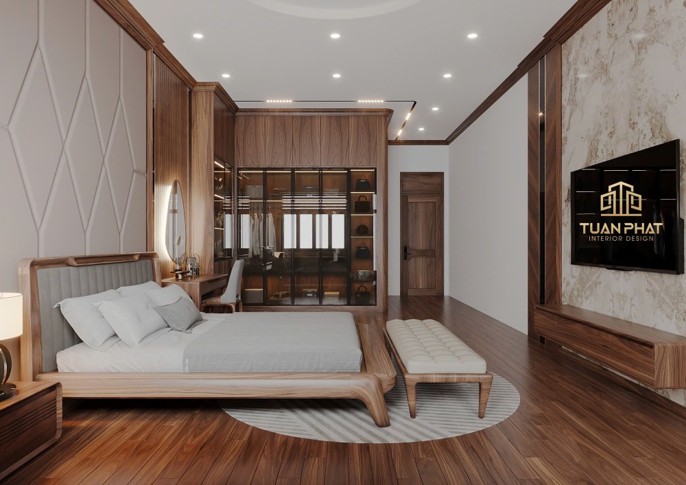 thiết kế nội thất phòng ngủ biệt thự tphcm
